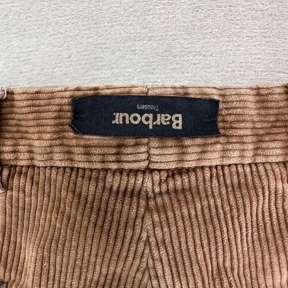 Barbour Pants Mens 40x31 Brown Corduroy Tapered Leg Vintage Trousers‎ - Picture 6 of 11